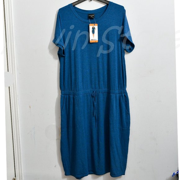 32‎ Degrees Ladies' Soft Lux Dress Teal - Picture 1 of 4
